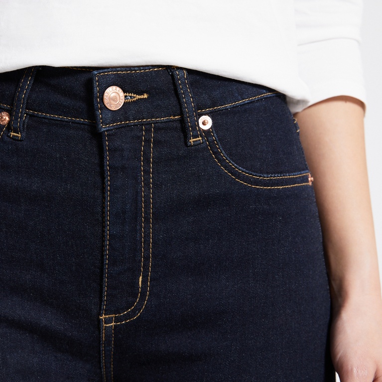 High waist skinny jeans "Snake" Rinse